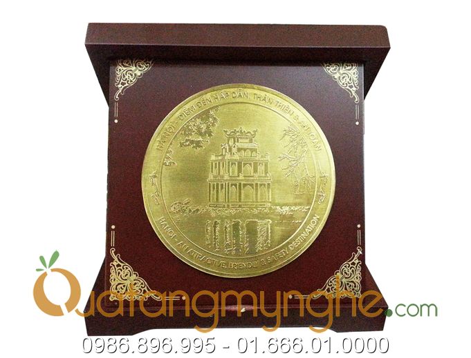 đĩa đồng quà tặng lưu niệm đối ngoại