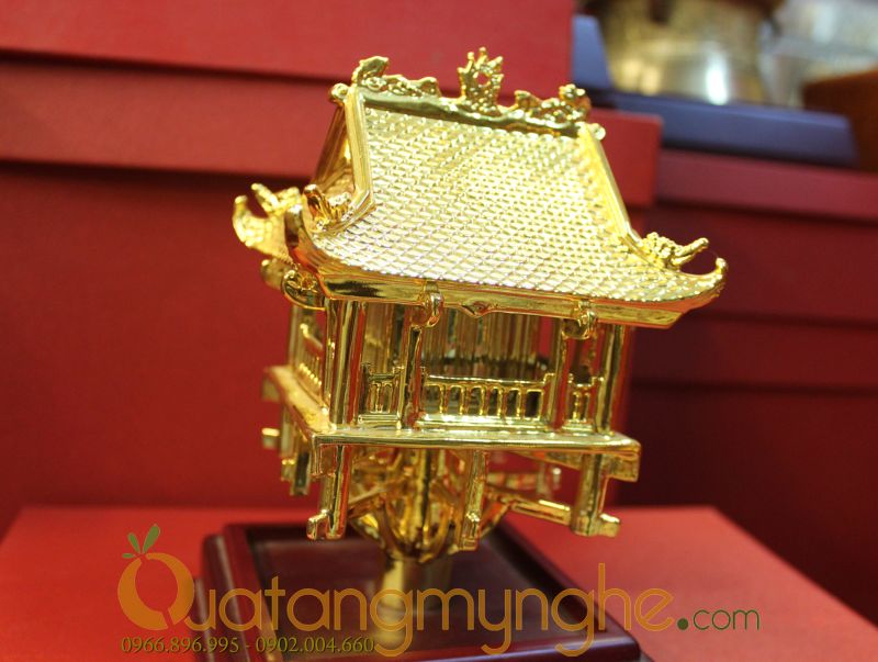 biểu tượng chùa 1 cột hà nội bằng đồng mạ vàng 