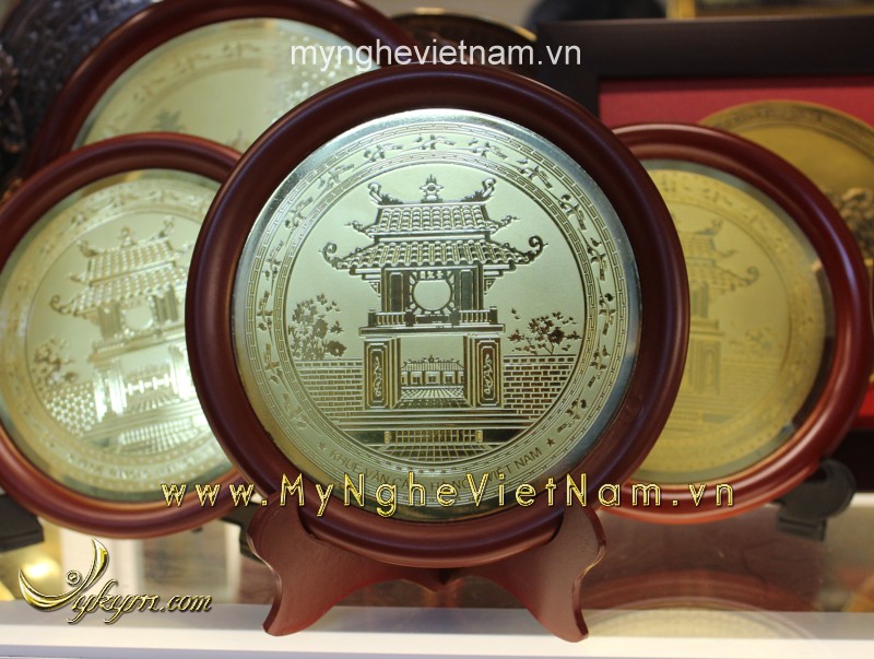 đĩa đồng khuê văn các khắc ăn mòn