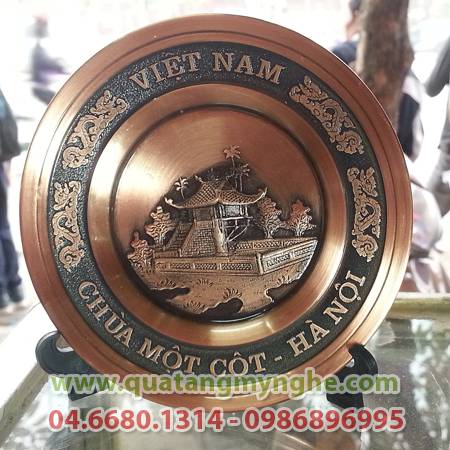 đĩa đồng, đĩa quà tặng, đĩa 3 miền, đĩa văn hóa việt nam, quà tặng, quà lưu niệm