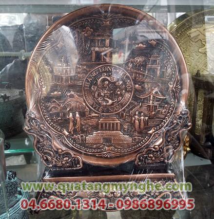 đĩa đồng, đĩa quà tặng, đĩa 3 miền, đĩa văn hóa việt nam, quà tặng, quà lưu niệm