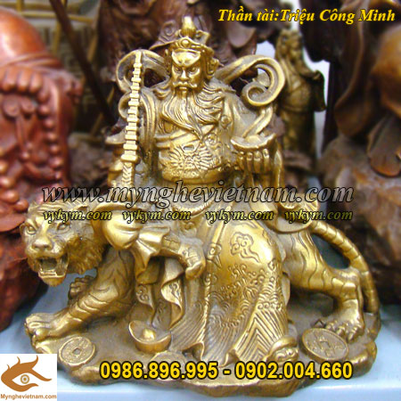 tượng thần tài ông địa thờ cúng, thần tài triệu công minh