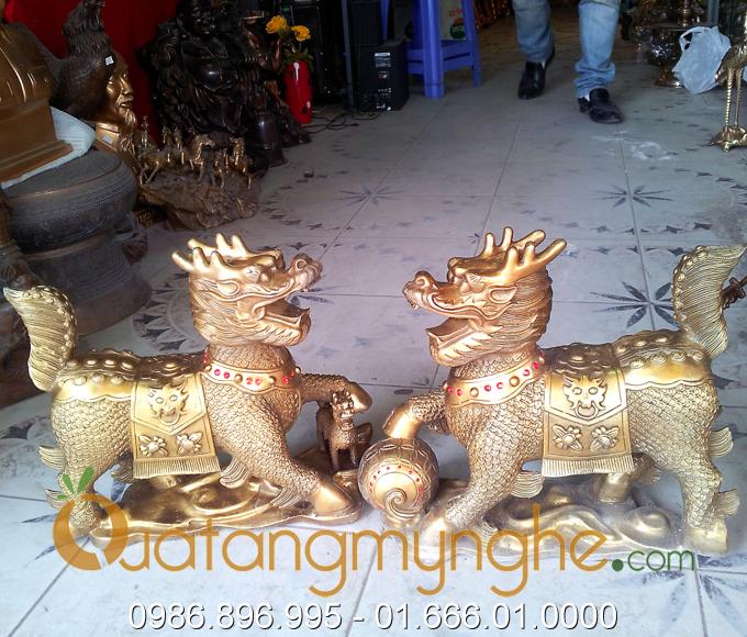 kỳ lân phong thủy bằng đồng 1