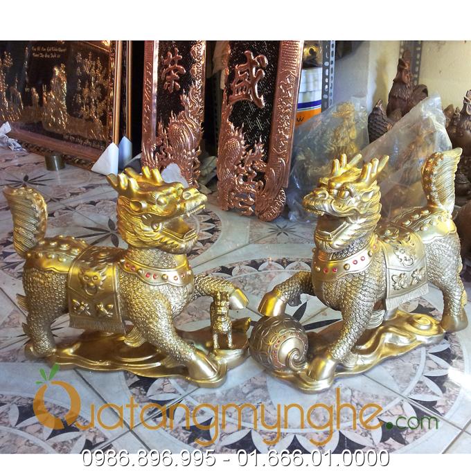 kỳ lân phong thủy bằng đồng