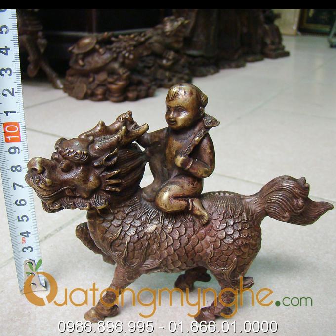 kỳ lân tống tử cầu con phong thủy